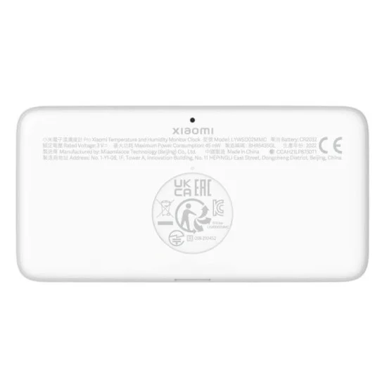Mi Temperature and Humidity Monitor Pro Clock - White